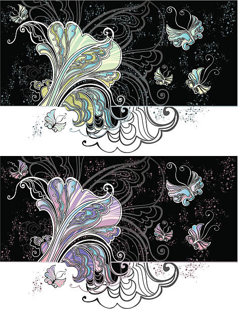 illustrations, cliparts, dessins animés et icônes de mites. - moth vector silver floral pattern