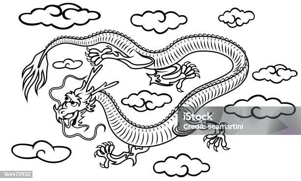 Ilustración de Dragón Chino y más Vectores Libres de Derechos de Adivinación - Adivinación, Animal, Antiguo
