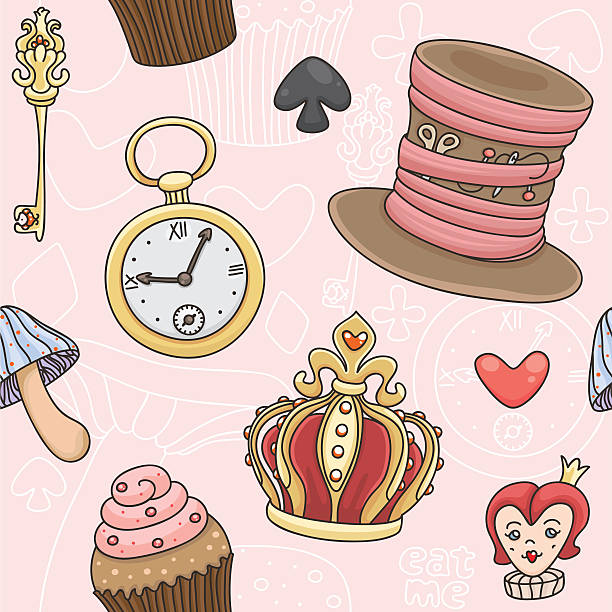 istock Illustration of images from Alice in Wonderland 164473990