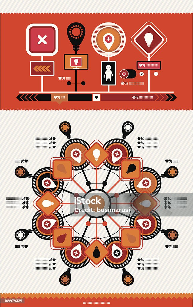 Infografías de orange - arte vectorial de Analizar libre de derechos