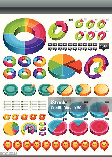 インフォグラフィックコレクション - チャート図のベクターアート素材や画像を多数ご用意 - チャート図, 3D, 円筒