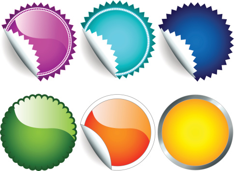 Generic Sticker Set Sticker Set Stock Illustration - Download Image Now - Backgrounds ...