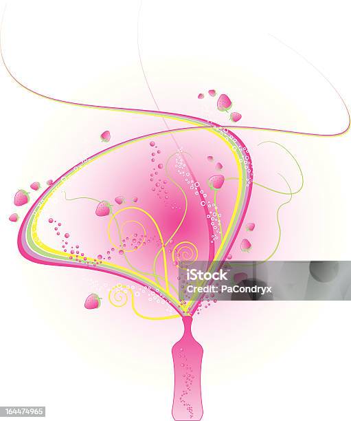 Напиток Взрыва Клубничный — стоковая векторная графика и другие изображения на тему Алкоголь - напиток - Алкоголь - напиток, Векторная графика, Весна