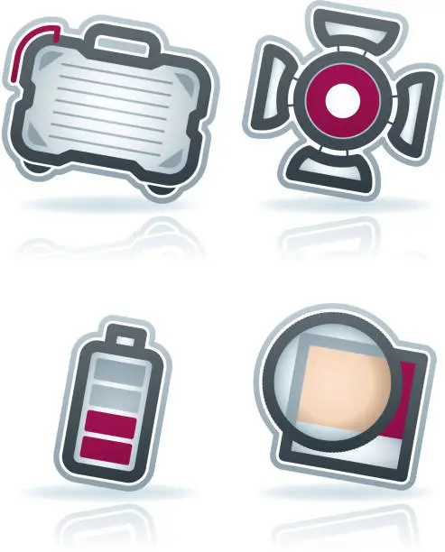 Vector illustration of Photography Icons Set