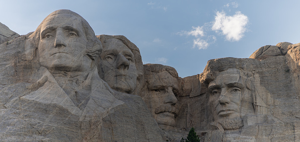 08/05/2023 Mount Rushmore National Memorial Black-Hills , Keystone, South Dakota a sculpture carved of the late presidents of the United States of America