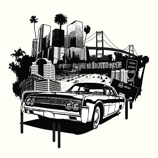 ilustrações, clipart, desenhos animados e ícones de west coast amor - gangsta rap