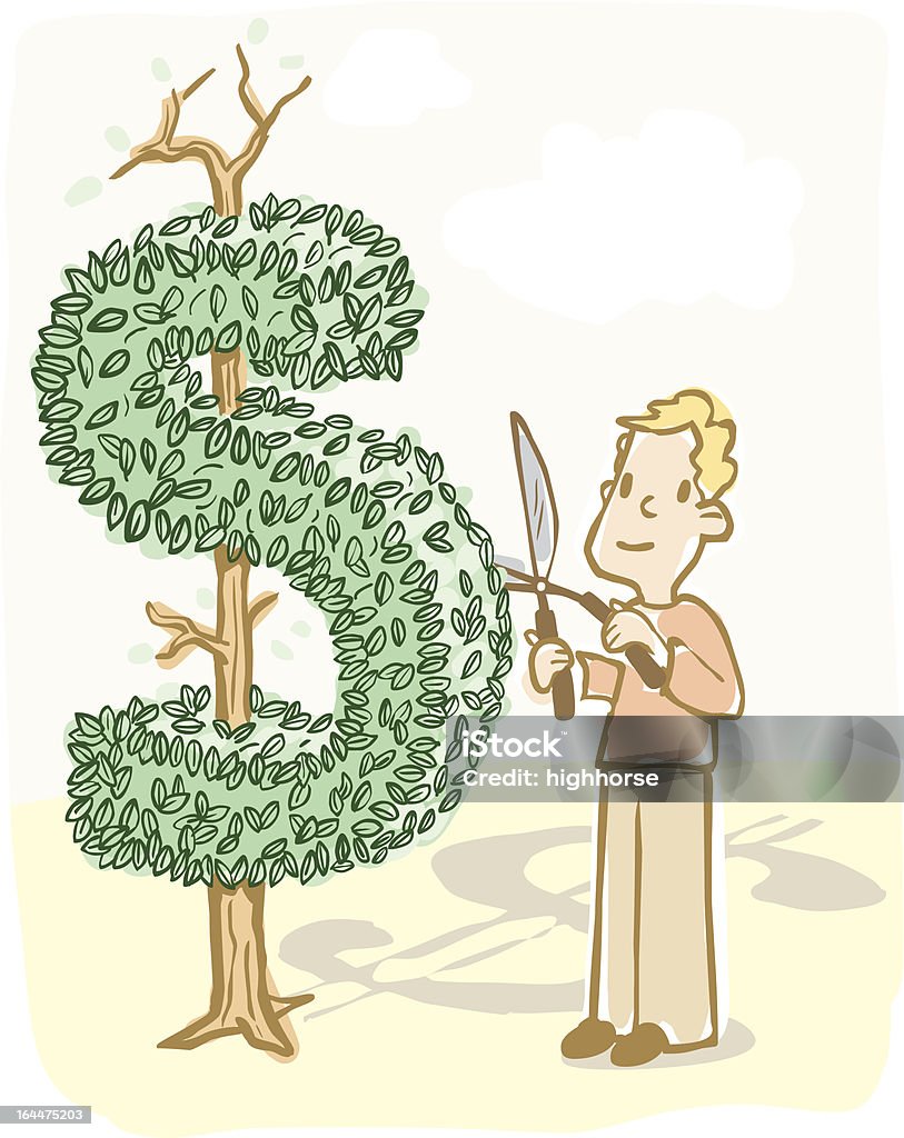 Pianificazione finanziaria metafora - arte vettoriale royalty-free di 401k - Parola inglese