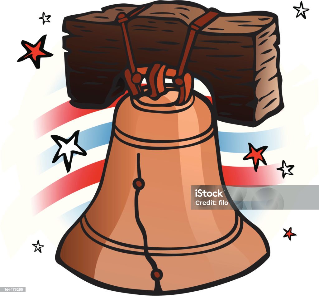 Liberty Bell The liberty bell. Fourth of July stock vector