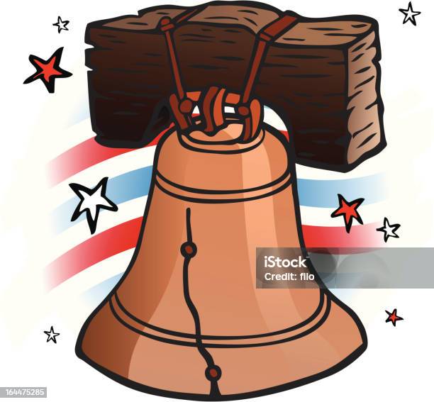 Liberty Bell Stock Illustration - Download Image Now - Fourth of July, American Culture, American Flag