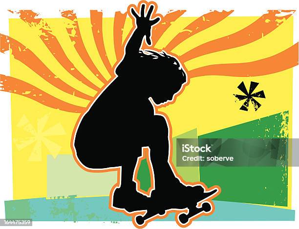Skater Stock Illustration - Download Image Now - Skateboarding, Skateboard, Illustration