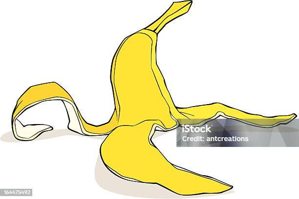 Pele De Banana - Arte vetorial de stock e mais imagens de Banana - Fruto tropical - Banana - Fruto tropical, Casca de banana, Ilustração