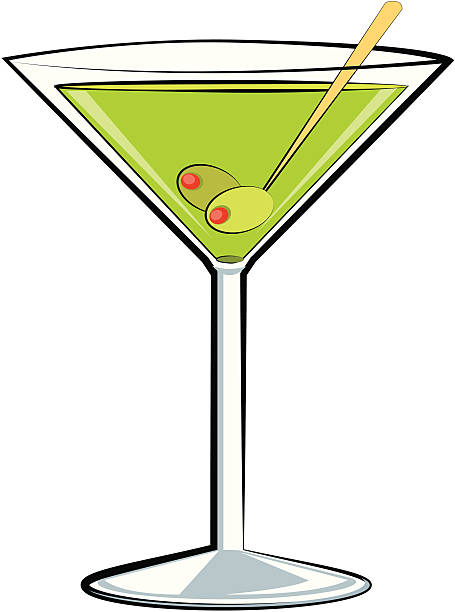 martini-skizze - apple martini stock-grafiken, -clipart, -cartoons und -symbole