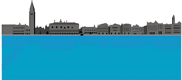 Vector illustration of Venice Skyline