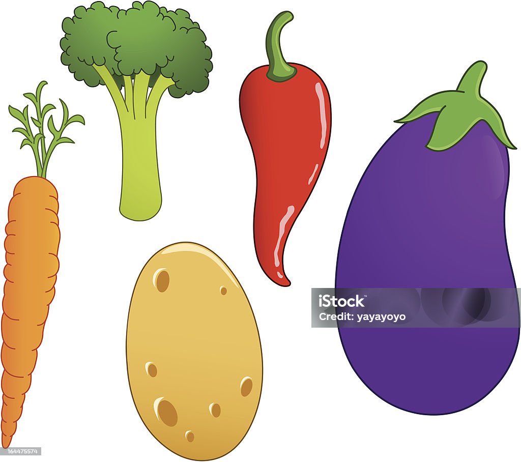 Conjunto de legumes - Vetor de Agricultura royalty-free