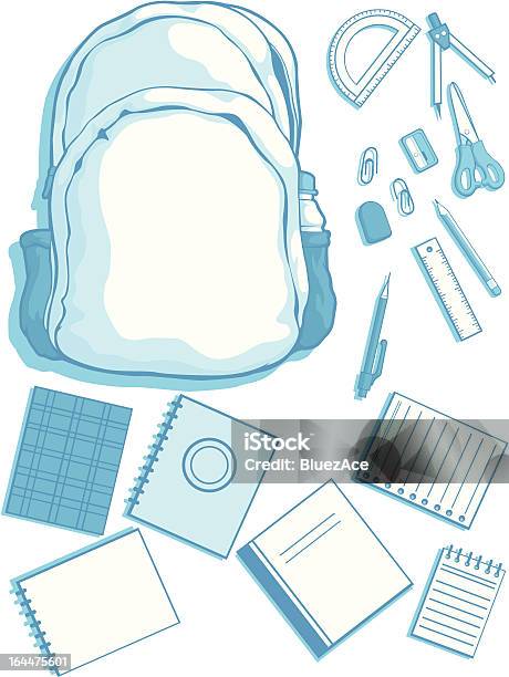 사용자 지정 가능한 벡터 학교 키트를 매직기 및 용품 가방에 대한 스톡 벡터 아트 및 기타 이미지 - 가방, 가위, 개념