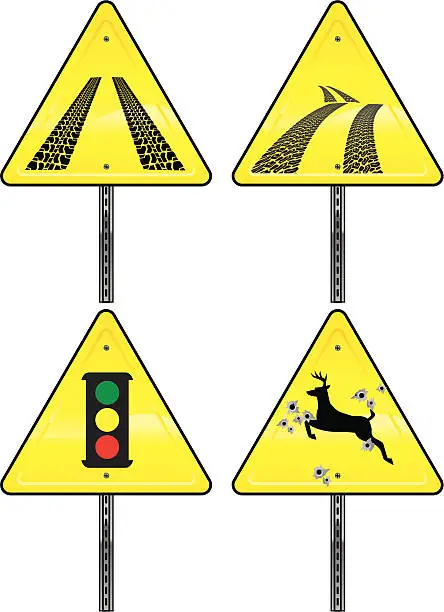 Vector illustration of AUTO SIGNS