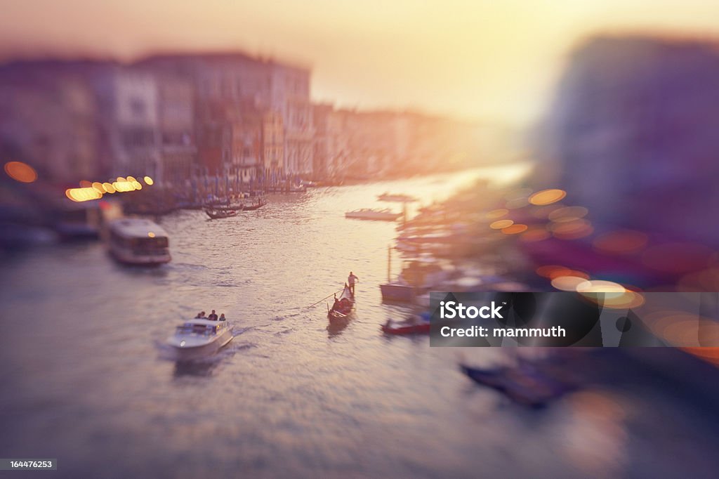Grand Canal de Venise au coucher du soleil - Photo de Architecture libre de droits