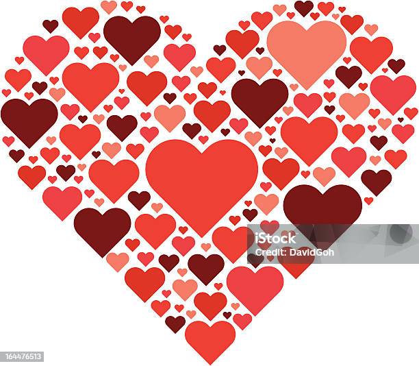 Пакет Услуг Valentines Day Hearts Коллаж 1 — стоковая векторная графика и другие изображения на тему Монтаж - Монтаж, Символ сердца, Составное изображение