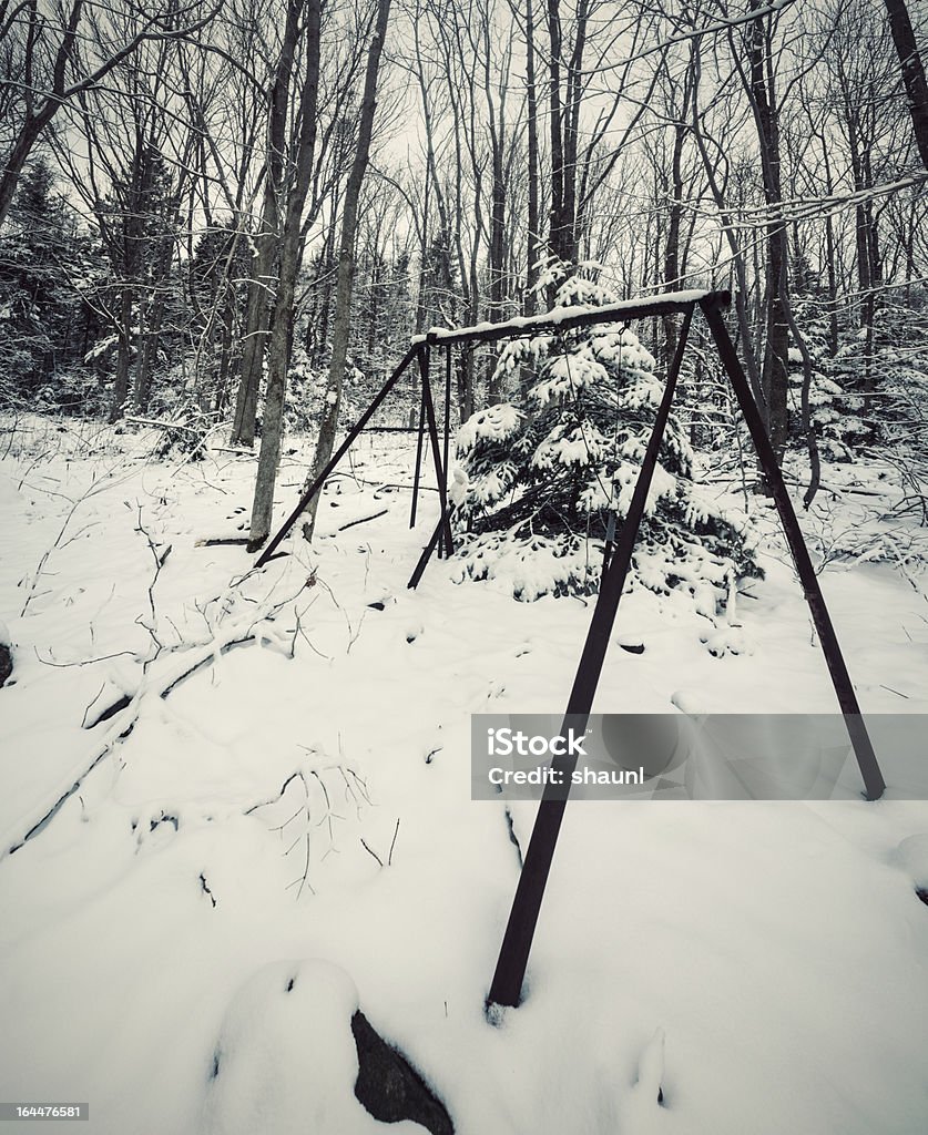 Swingset im Wald - Lizenzfrei Erinnerung Stock-Foto