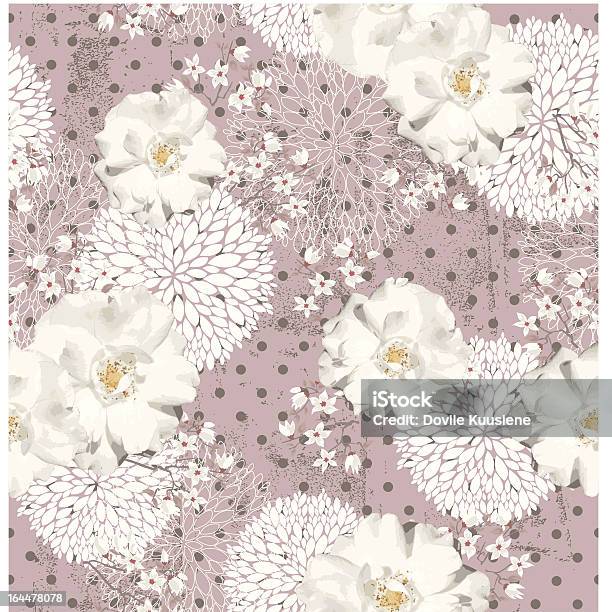 원활한 빈티지 패턴 꽃 0명에 대한 스톡 벡터 아트 및 기타 이미지 - 0명, 고풍스런, 꽃 나무