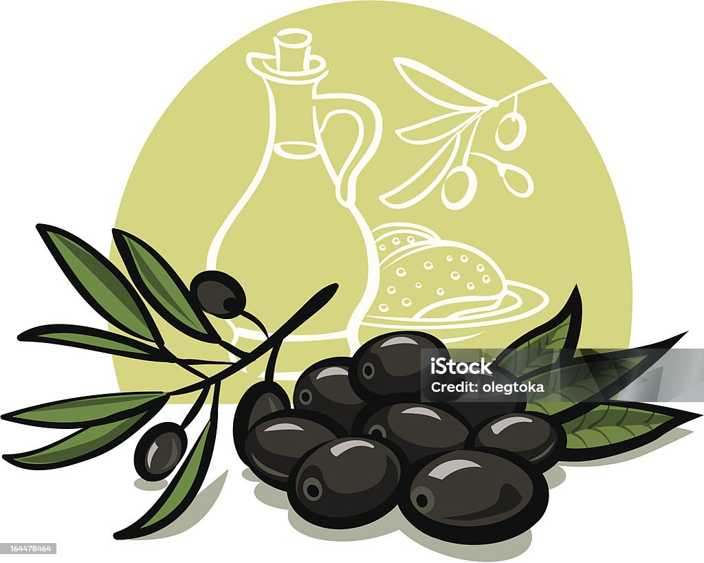 olives noires - clipart vectoriel de Aliment libre de droits