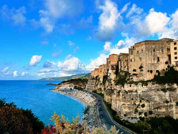 istock Tropea Serenity: Turquoise Waters and colorful houses 1644786120