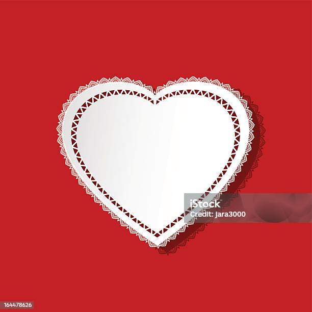 Heart Zierdeckchen Stock Vektor Art und mehr Bilder von Herzform - Herzform, Zierdeckchen, Valentinstag