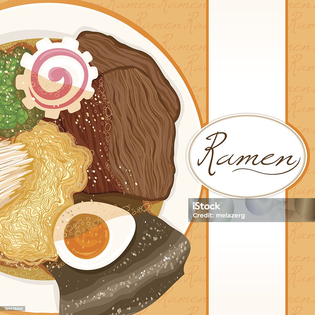 Ramen Background Simple Background With Ramen Stock Illustration - Download Image Now - Asia ...