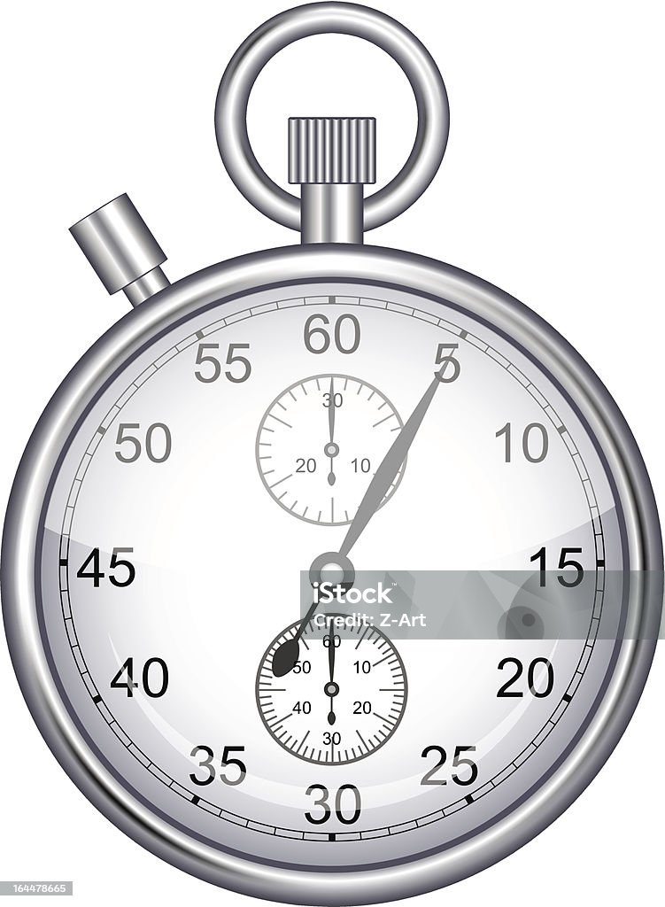 Chronomètre - clipart vectoriel de Aiguille des secondes libre de droits