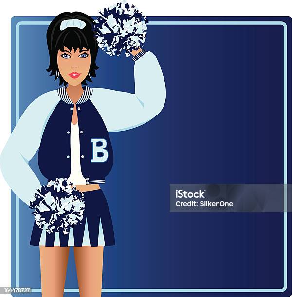 Cheerleader Stock Vektor Art und mehr Bilder von Varsity-Jacke - Varsity-Jacke, Sport, Aktivitäten und Sport