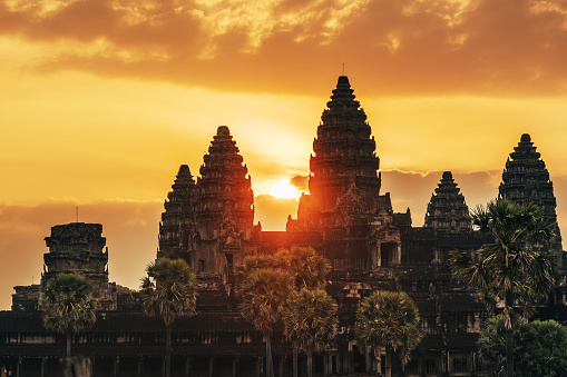 Angkor Wat temple at sunrise, Siem Reap, Cambodia