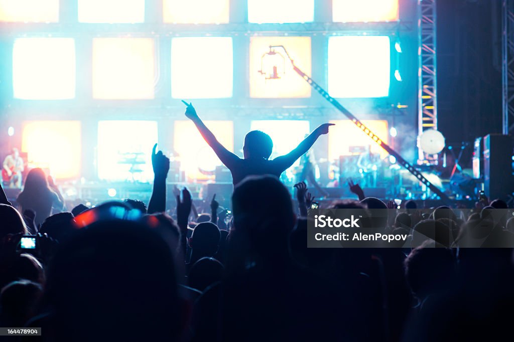 Konzert Menschenmenge - Lizenzfrei Aufführung Stock-Foto