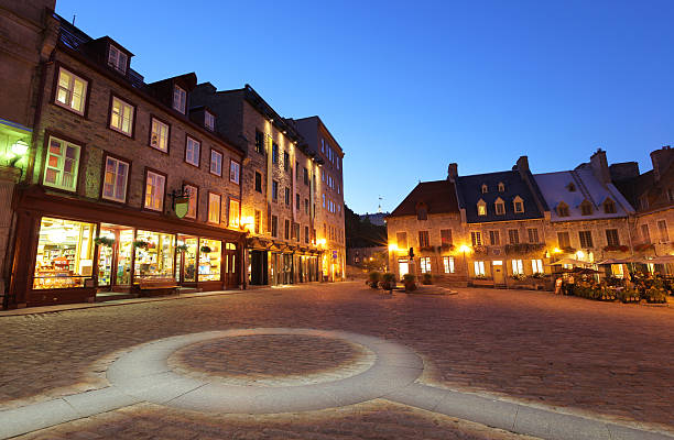 istock Place Royale in Lower Old Quebec City at Sunset 164479948