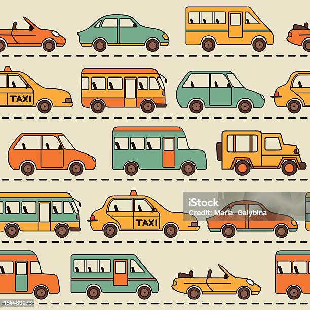 패턴 지동차 및 버스용 0명에 대한 스톡 벡터 아트 및 기타 이미지 - 0명, 개체 그룹, 거리