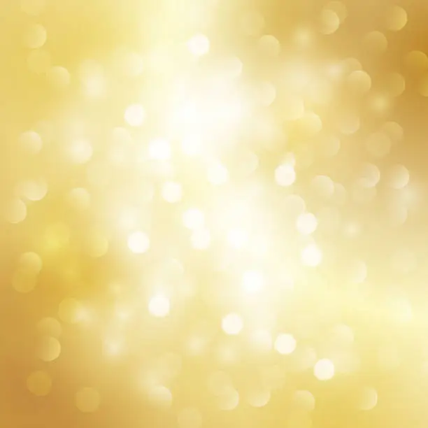 Vector illustration of Bright golden yellow glitter image 