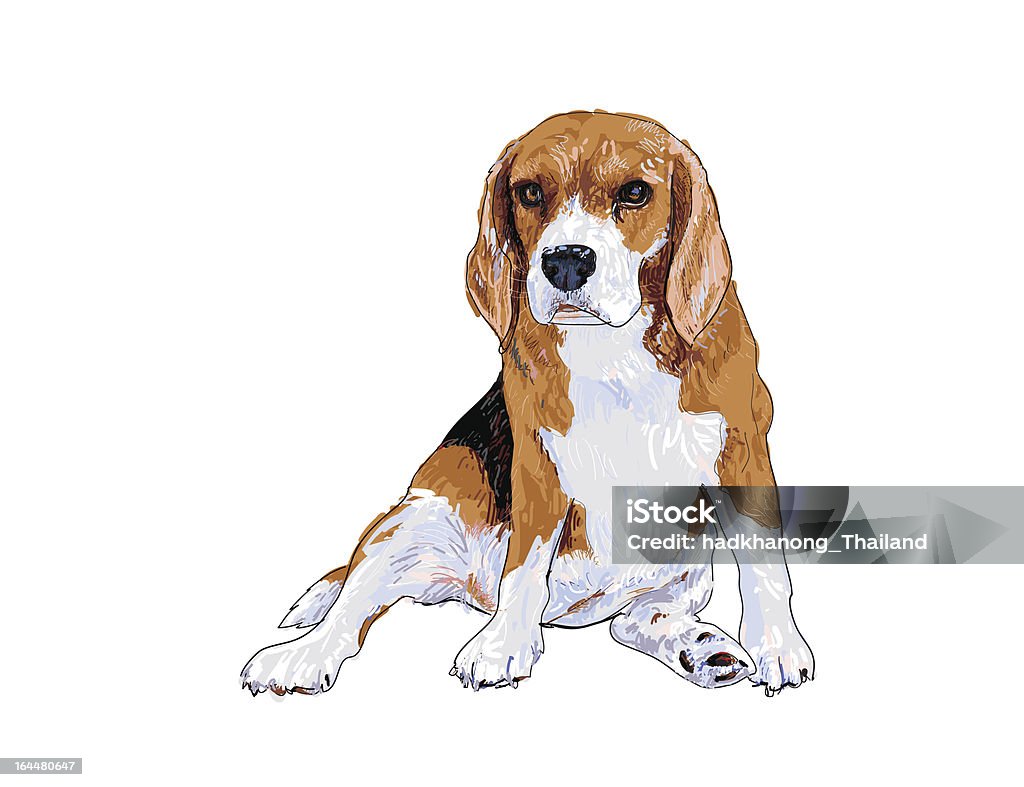 ビーグル犬のラウンジ - イヌ科のロイヤリティフリーベクトルアート