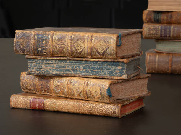 istock Pile of old vintage books 1644810340
