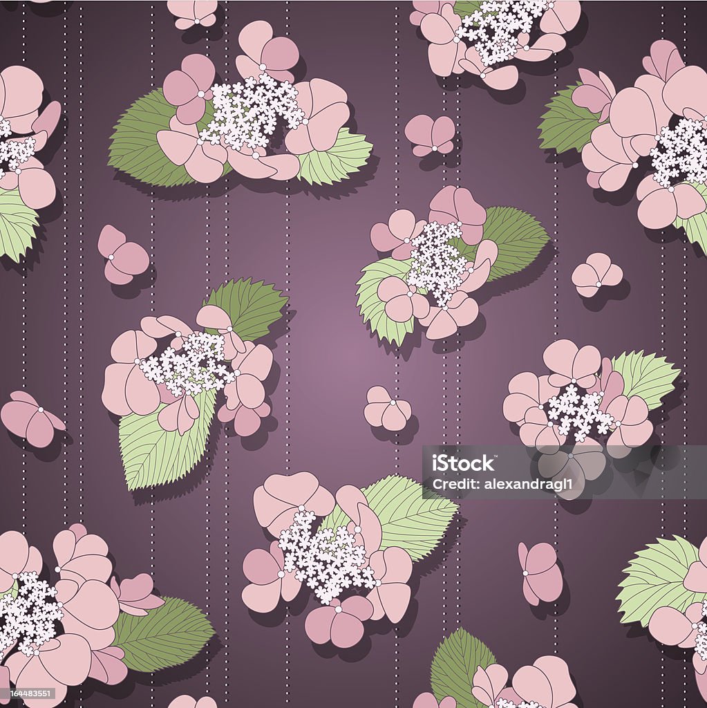 Violet motif floral - clipart vectoriel de Abstrait libre de droits