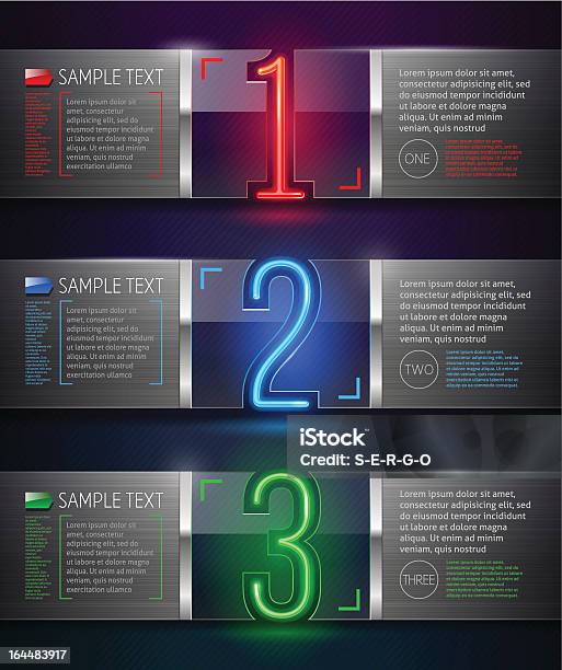 金属とガラスのバナーネオンの番号 - ネオン照明のベクターアート素材や画像を多数ご用意 - ネオン照明, 数字の2, ネオンカラー