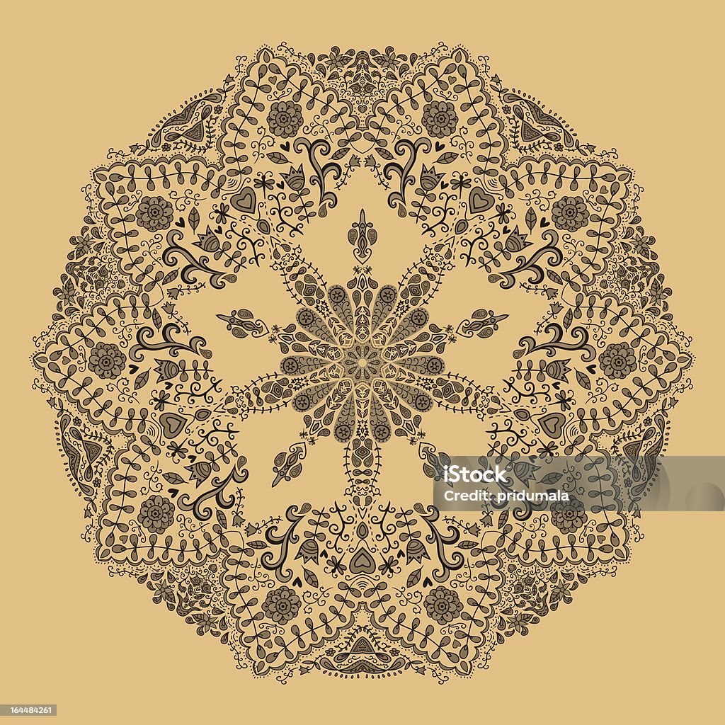 Ornement motif de dentelle - clipart vectoriel de Art et Artisanat libre de droits