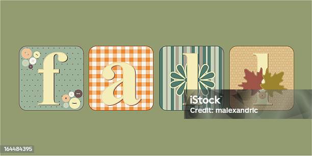 Block Lettering Fall Fall Lettering Illustration Stock Illustration - Download Image Now ...