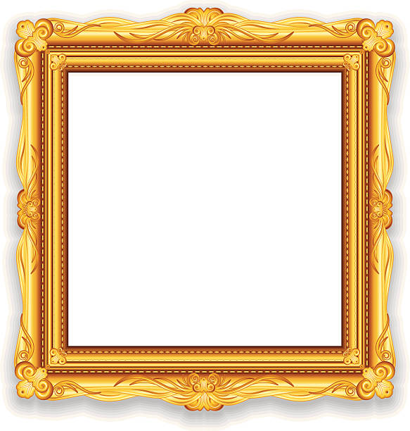 ベクトルゴールドの額縁 - picture frame frame gold gilded点のイラスト素材／クリップアート素材／マンガ素材／アイコン素材