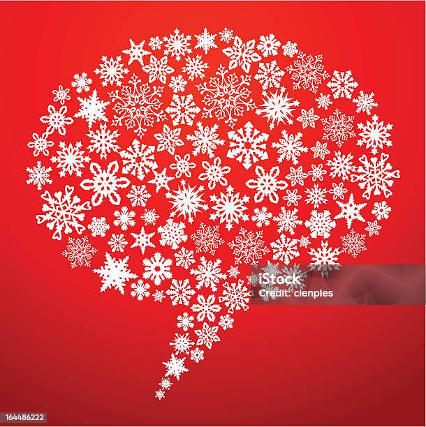 Social Christmas Connection Stock Illustration - Download Image Now - Abstract, Art And Craft, Backgrounds