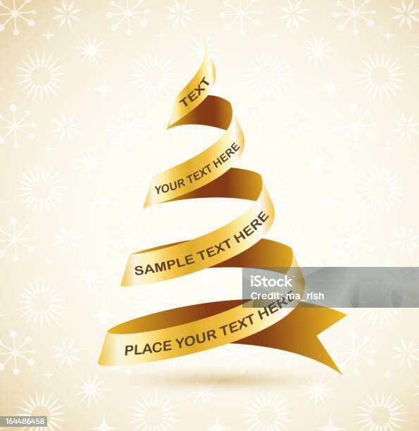 Élégant Or Fond De Noël Avec Arbre Et Feu Vecteurs libres de droits et plus d'images vectorielles de Art - Art, Arts Culture et Spectacles, Boule de Noël