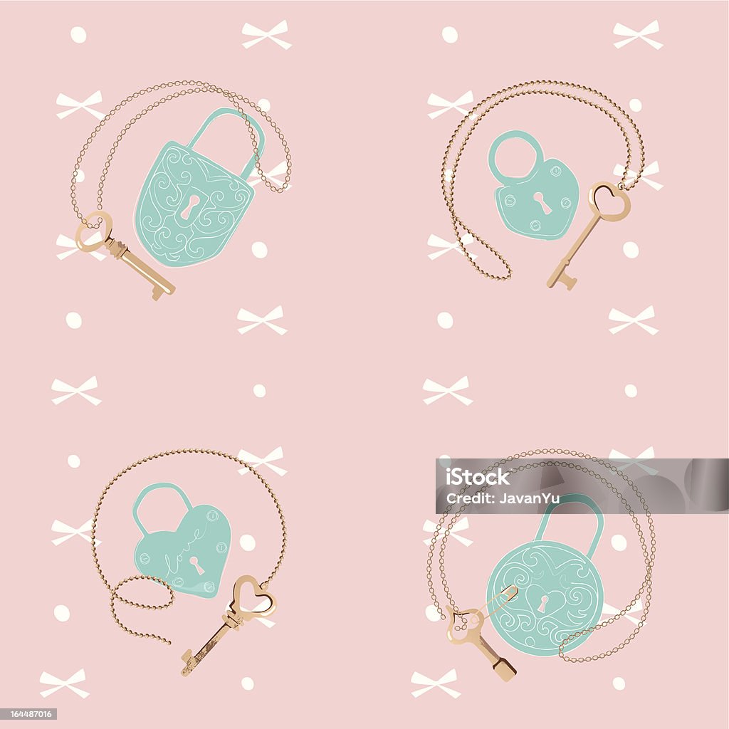 Key Lock Pattern Key Lock Pattern Stock Illustration - Download Image Now - Backgrounds ...