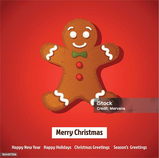 Christmas Background Stock Illustration - Download Image Now - Gingerbread Man, Arts Culture and Entertainment, Backgrounds