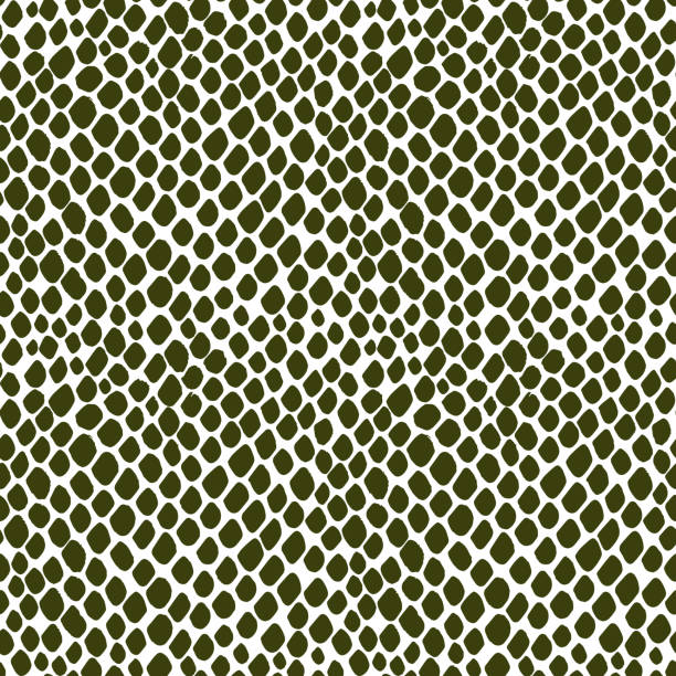 illustrazioni stock, clip art, cartoni animati e icone di tendenza di serpente di pelle senza cuciture, coccodrillo, lucertola, alligatore, rettile. squame rettiliane. macchie verdi monocromatiche. vettore isolato su bianco. texture serpentina. stampa di moda. struttura della pelle animale - hide leather backgrounds isolated