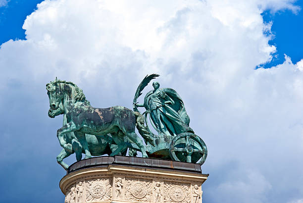 istock Statue of iron at Heroes' Square in Budapest, Hungary 164489868