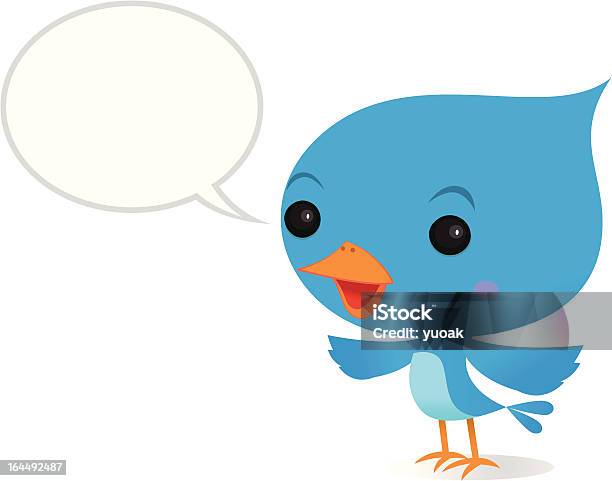 Twitter Uccello Azzurro - Immagini vettoriali stock e altre immagini di Ala di animale - Ala di animale, Animale, Becco