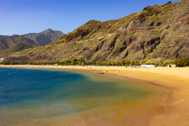 istock Stunning Cliffs and Beach, Playa de Las Teresitas, Tenerife, Spain 1644927021